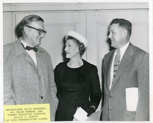 David Garroway, Helen Menken, and Willis C. Gorthy