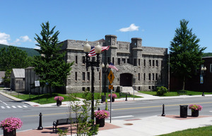 Adams Armory (1914): view of the front from across the street