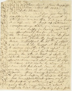 Letter from J. S. Griff to Erasmus Darwin Hudson