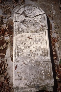 Biloxi Cemetery (Mississippi) gravestone: Liddle, John (d. 1882)