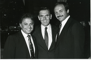 Mayor Raymond L. Flynn with unidentified men