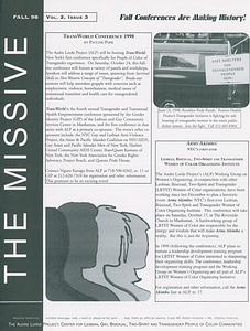The Missive, Vol. 2 Issue 3 (Fall 1998)