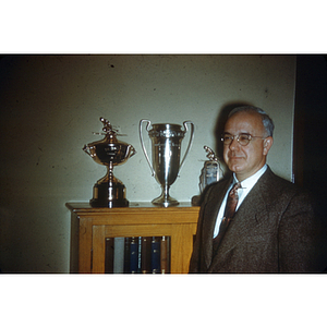 Edward Parsons with trophies