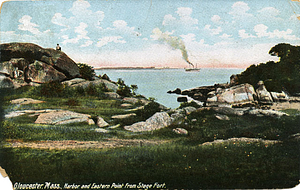 Gloucester, Mass., harbor and Eastern Point from Stage Fort