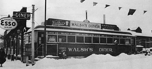 Walsh's Diner, winter, 1936