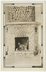 A fireplace in the Pueblo of the Seven Fires
