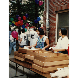 Refreshment table at Recreation Day fair