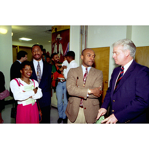 Professor Richard L. O'Bryant and other guests at the African American Institute dedication