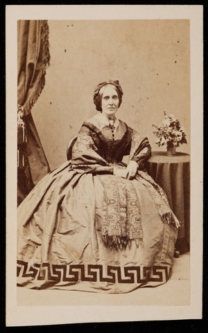 Studio portrait of Mrs. Samuel Downer (Josephine Shaw), Boston, Mass., undated