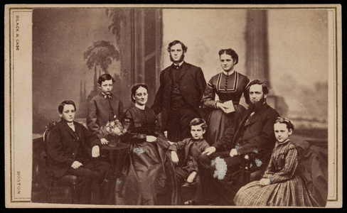 Studio portrait of Winslow Family Group, Including George Winslow, Boston, Mass., undated