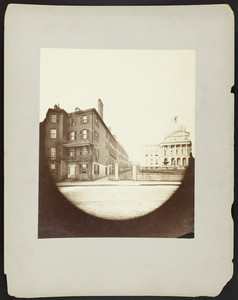 Exterior view of Beacon Street & Hancock Ave., Boston, Mass., undated