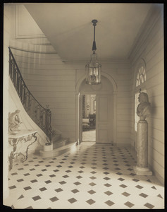 Entrance hall, Ogden Codman, Jr., residence at 7 East 96th Street, New York, New York
