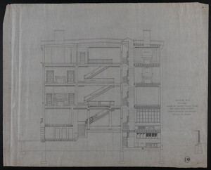 Section D-D, House for James Means, Esq., Bay State Road, Boston, undated