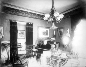 Sutton House, 45 Main St., Peabody, Mass., Music Room.