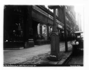 Sidewalk at 350 Boylston Street, Boston, Mass., October 10, 1919