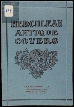 Herculean Antique Covers, American Writing Paper Co., Manchester, Connecticut