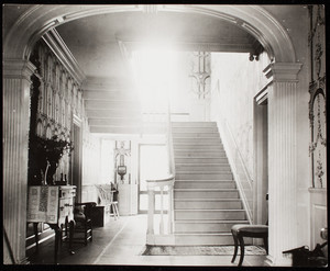 Interior view, Hamilton House, upper hall, South Berwick, Maine