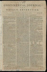 The Continental Journal and Weekly Advertiser, 11 July 1776