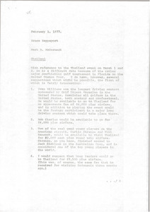 Memorandum from Mark H. McCormack to Bruce Rappaport