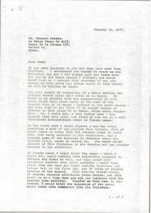 Letter from Mark H. McCormack to Gregory Peters