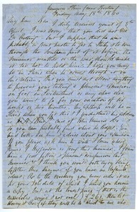 Letter from Joseph Lyman to Benjamin Smith Lyman