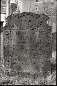 Gravestone of Sarah Balch (1756), Ancient Burying Ground