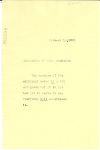 Memorandum from W. E. B. Du Bois to N.A.A.C.P.