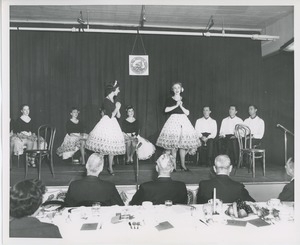 Performers at Thanksgiving dinner