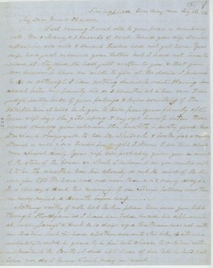 Letter from Jefferson Church to Erasmus Darwin Hudson