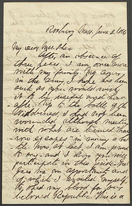 Letter to Mrs. Shaw, 1864 June 2