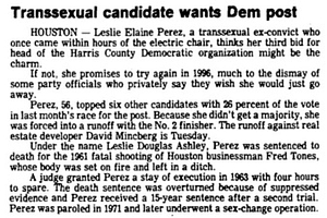 Transsexual Candidate Wants Dem Post