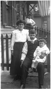 Family in the Back Central Street neighborhood. [02]