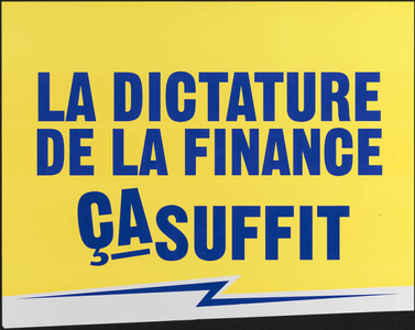 La dictature de la finance ça suffit