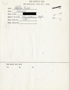 Citywide Coordinating Council daily monitoring report for Charlestown High School by Kathleen Field, 1975 December 10