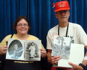 Kelly Durkee-Erwin and William Durkee, Jr., at the Waltham Mass. Memories Road Show