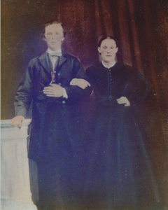 Wedding photo of my great-grandparents in 1869