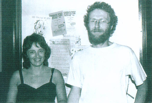 Two founding members of First Encounter Coffee House