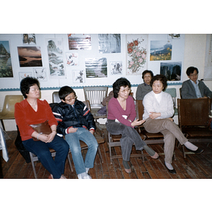 Seated guests at an International Women's Day event