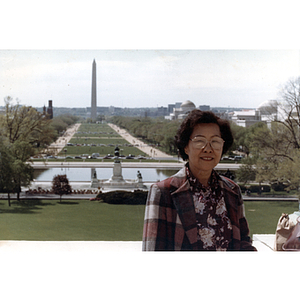 Chinese Progressive Association member on a trip to Washington, D.C