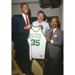 Reggie Lewis, Boston Celtic's draft pick -- Press Conference