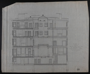 Section C-C, House for James Means, Esq., Bay State Road, Boston, undated