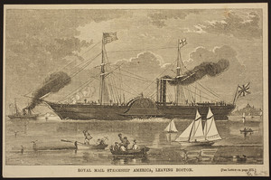 Royal Mail, Steamship America, leaving Boston