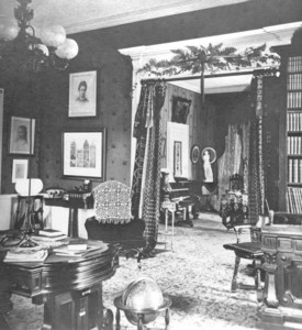 Alexander House, Springfield, Mass., Library., Parlor..