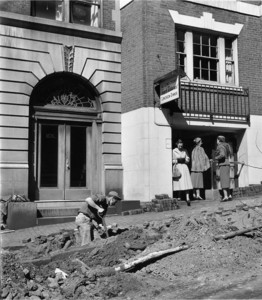 Mount Vernon Street repairs, Boston, 1955