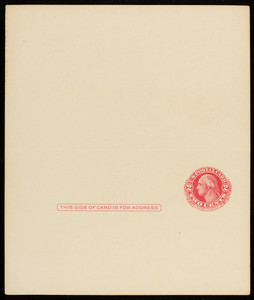 U.S. postal cards, two cents, Washington, D.C., undated