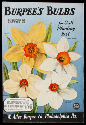Burpee's bulbs for fall planting 1934, W. Atlee Burpee Co., Philadelphia, Pennsylvania