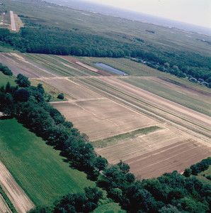 Aerial view, Spencer-Peirce-Little Farm, Newbury, Mass.