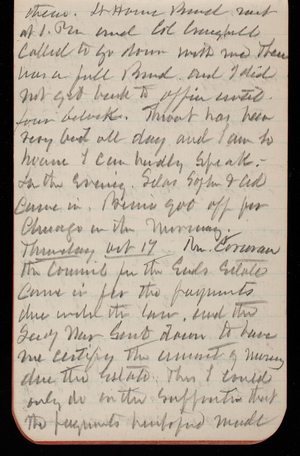 Thomas Lincoln Casey Notebook, September 1889-November 1889, 48, there. Lt Hains [illegible] not