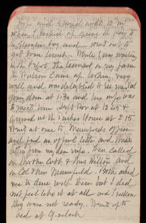 Thomas Lincoln Casey Notebook, October 1890-December 1890, 49, wife and signed with 12