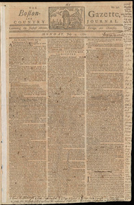 The Boston-Gazette, and Country Journal, 9 July 1770